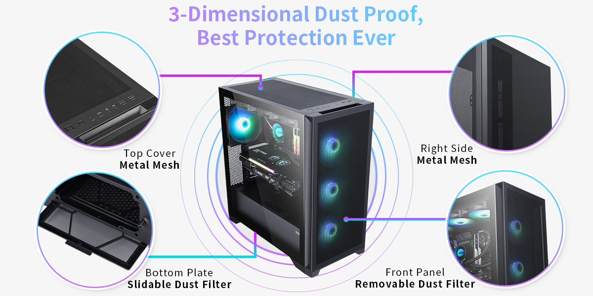 Sama 4501-Black Gaming Computer Case