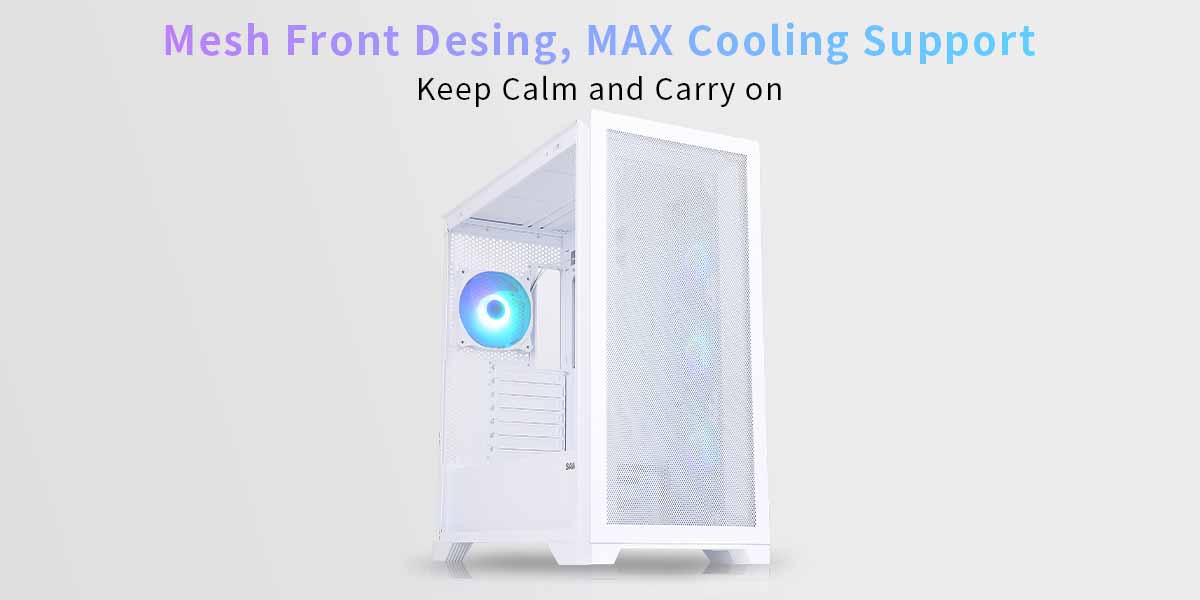 Sama 4501-White Gaming Computer Case