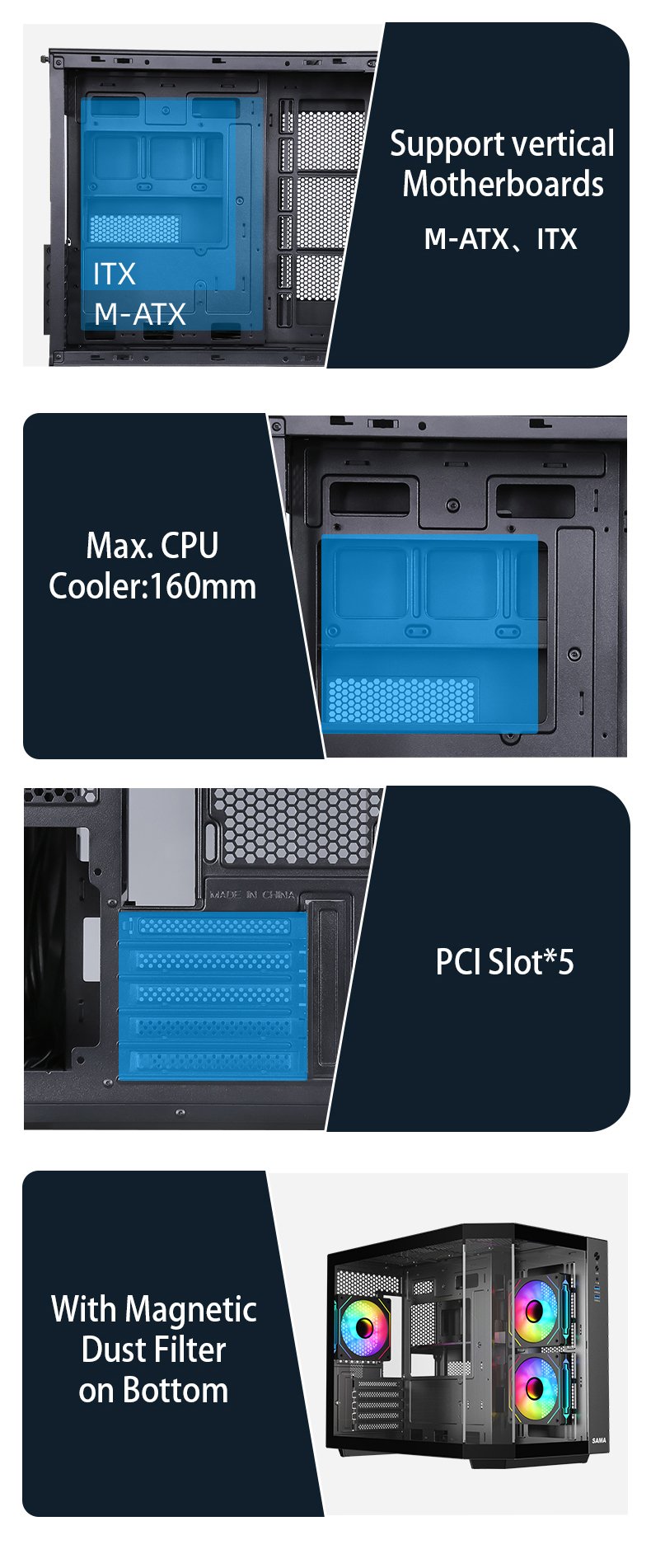 Sama 2771 Gaming Computer Case