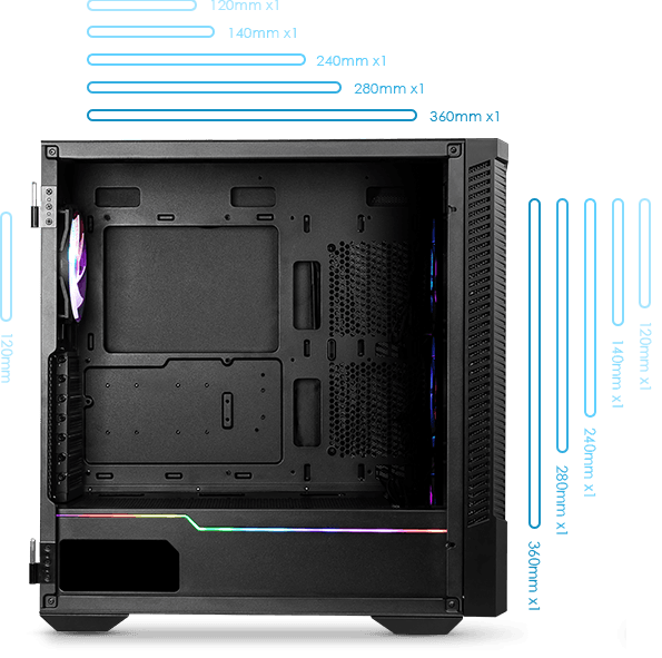 MSI MPG VELOX 100R Black Computer Case