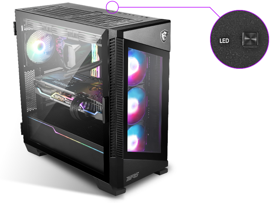 MSI MPG VELOX 100R Black Computer Case