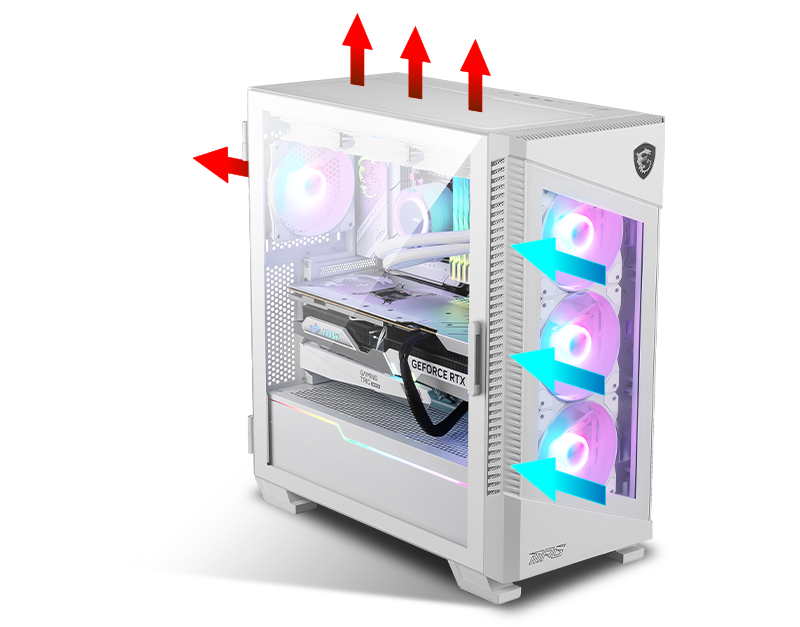 MSI MPG VELOX 100R White Computer Case
