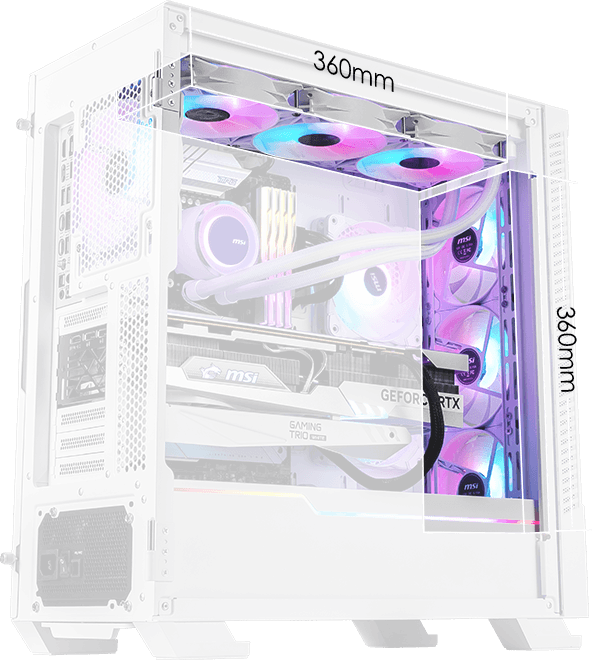 MSI MPG VELOX 100R White Computer Case
