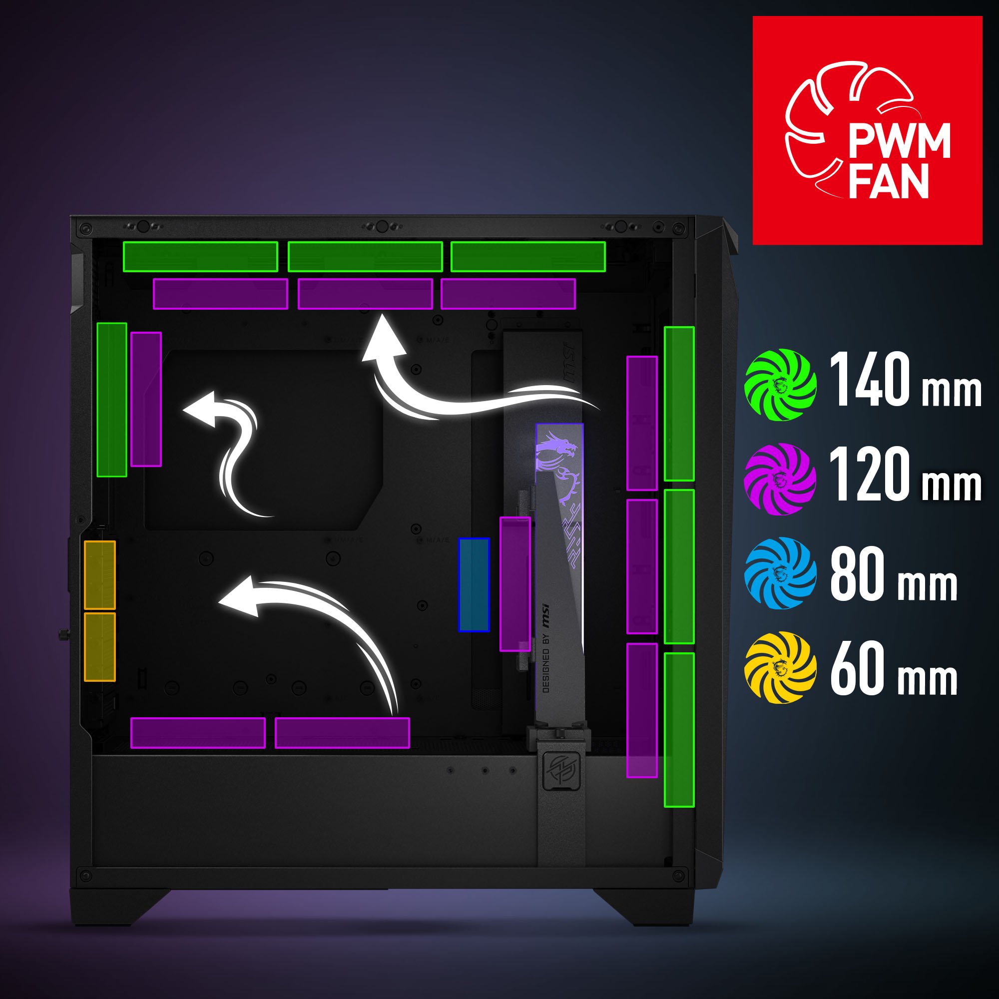 MSI MPG GUNGNIR 300R AIRFLOW Computer Case