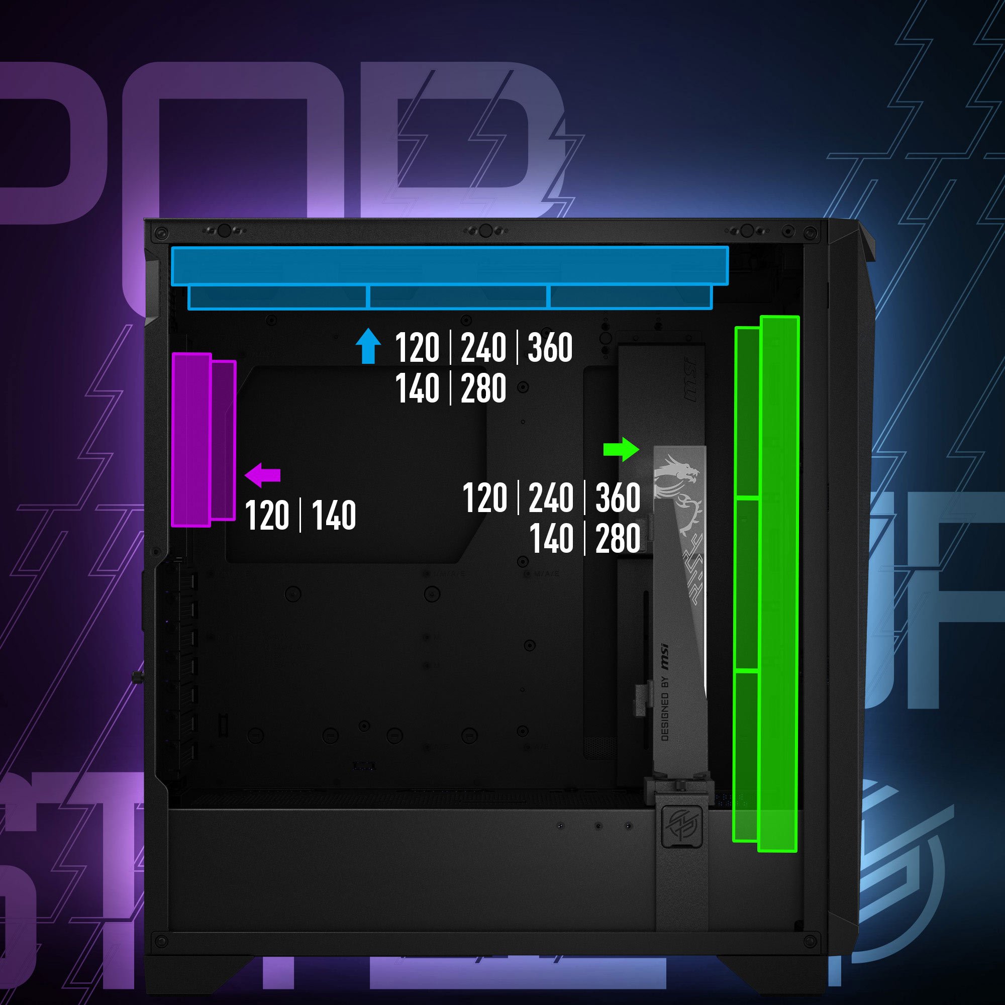 MSI MPG GUNGNIR 300R AIRFLOW Computer Case