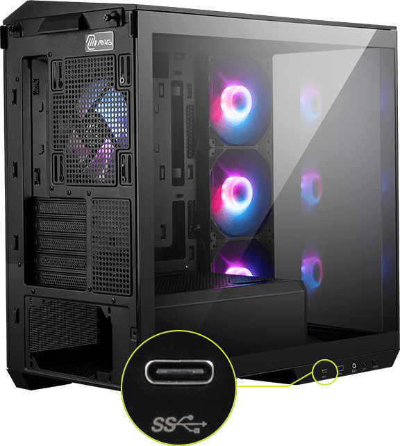 MSI MAG PANO M100R PZ Computer Case
