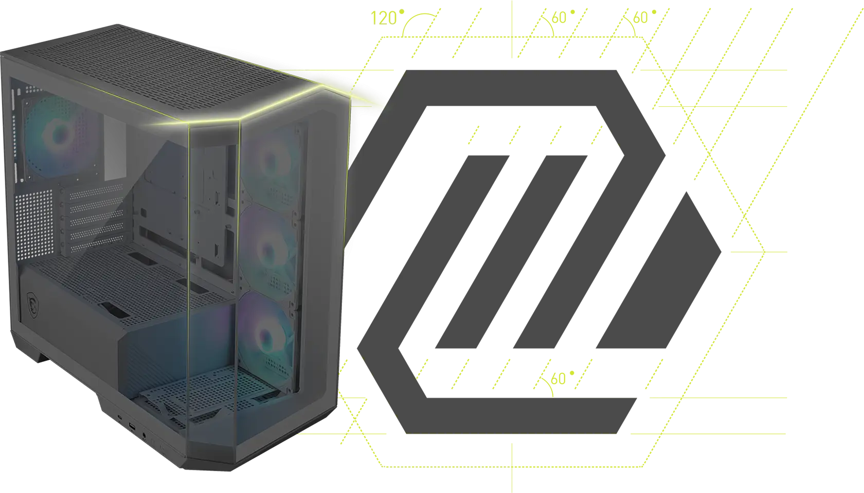 MSI MAG PANO M100R PZ Computer Case