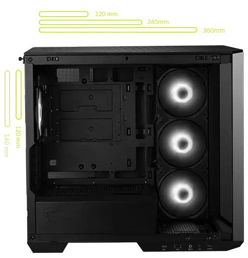 MSI MAG PANO M100R PZ Computer Case