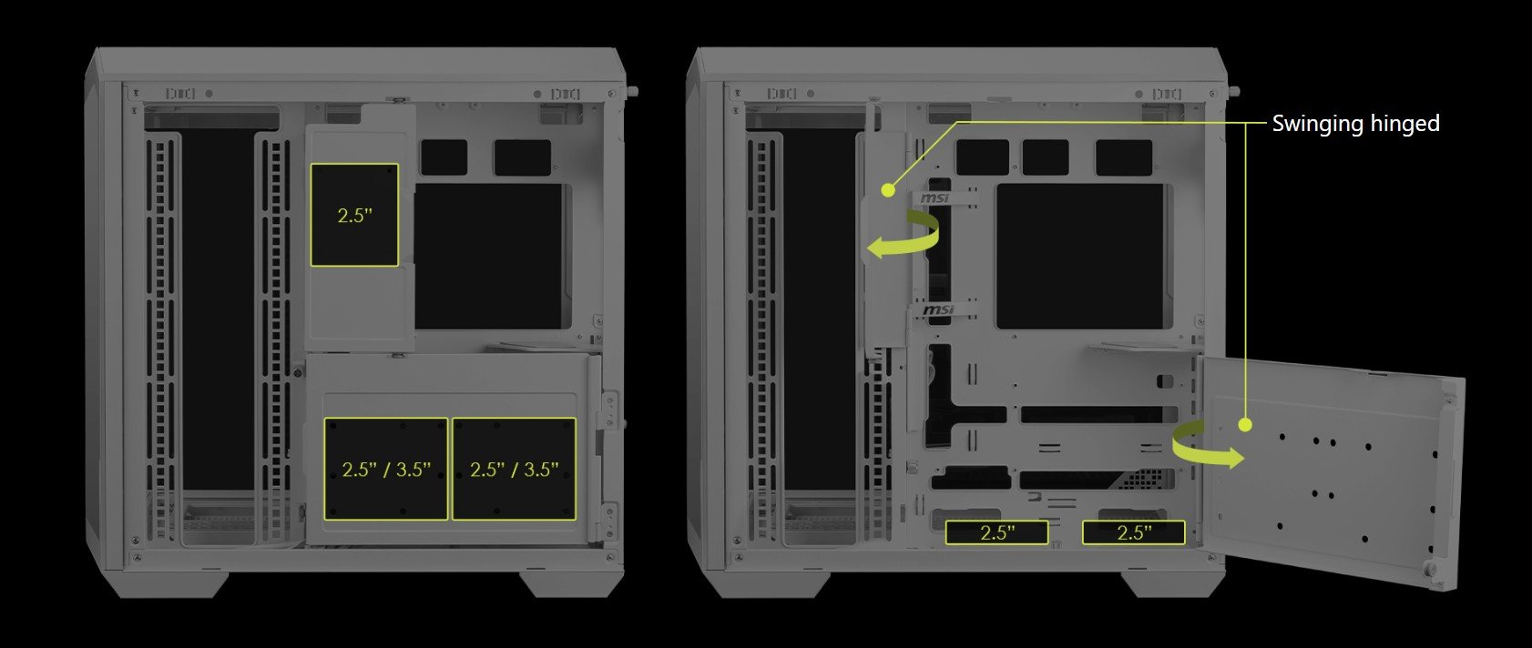 MSI MAG PANO 100L PZ / WHITE PC Case