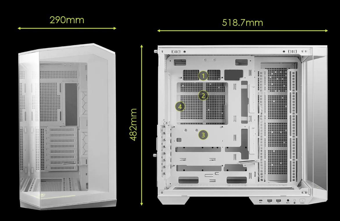 MSI MAG PANO 100L PZ / WHITE PC Case