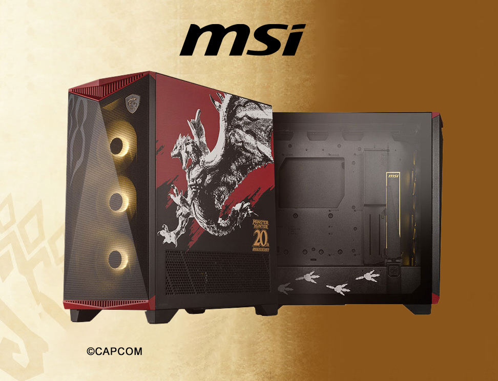 MSI MPG GUNGNIR 300 MONSTER HUNTER EDITION Mid Tower Computer Case
