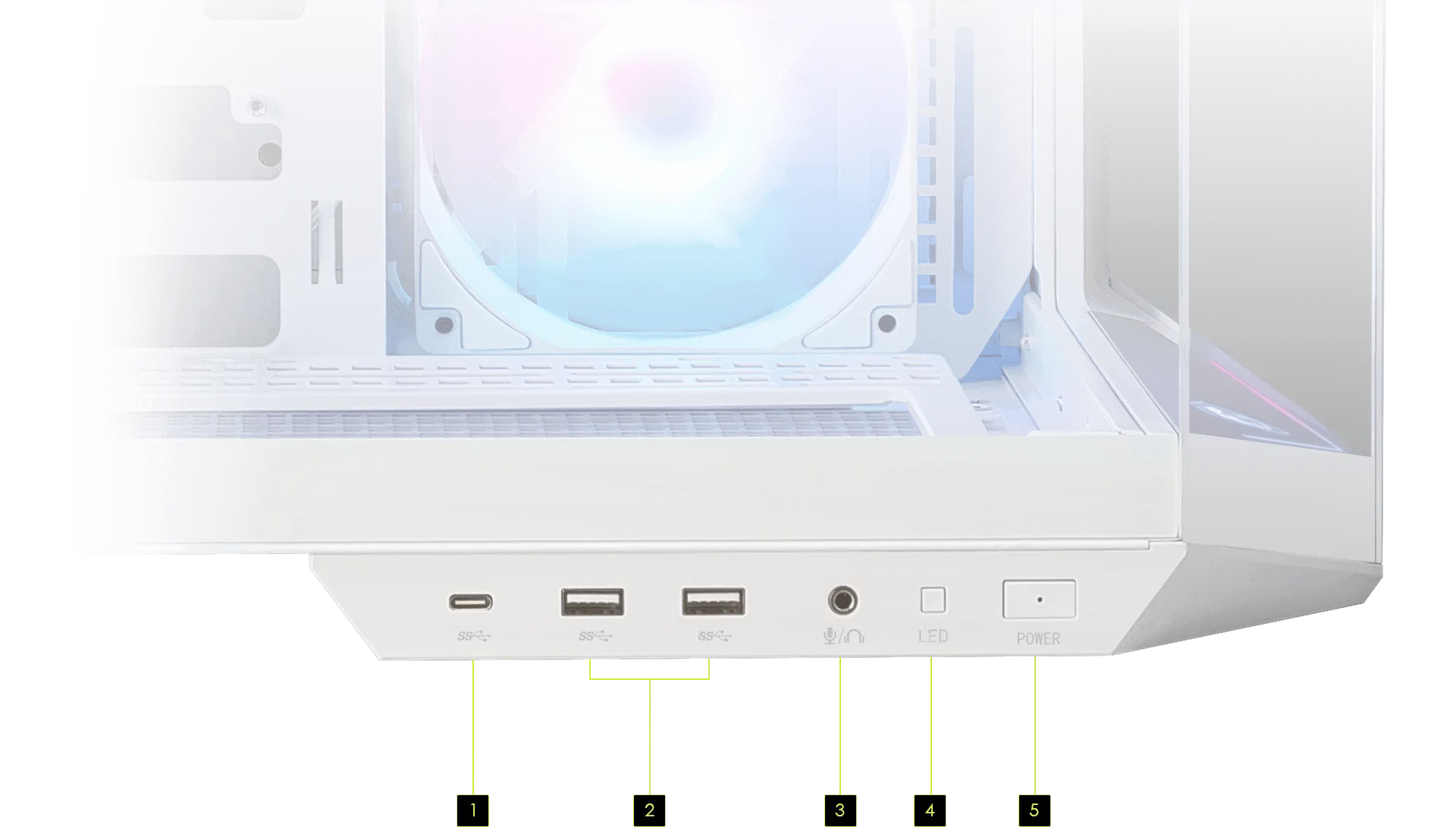 MSI MAG PANO 100R PZ Computer Case