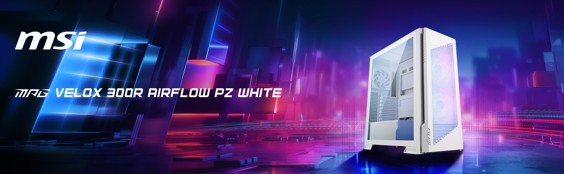 MSI MPG Velox 300R WHITE Computer Case