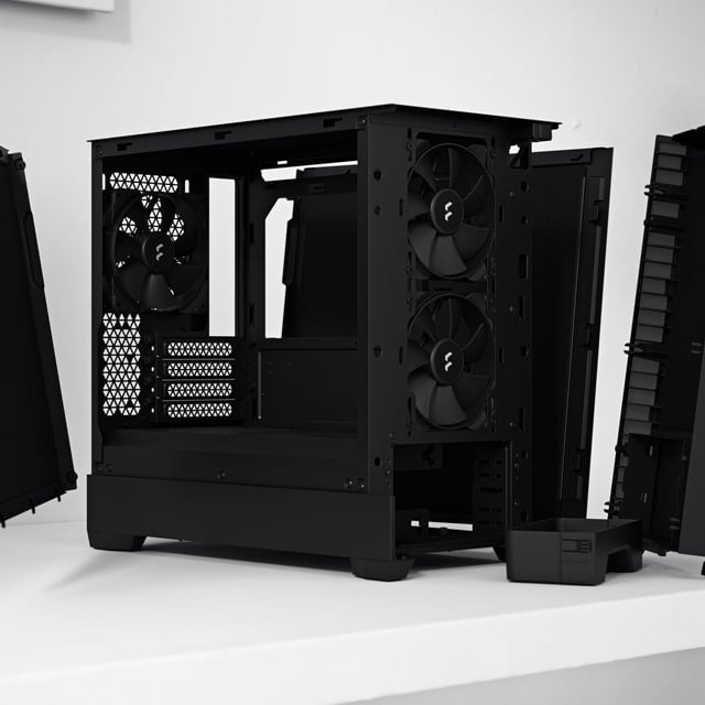 Fractal Design Pop Mini Silent Black mATX Sound Damped Solid Panel Tower  Computer Case