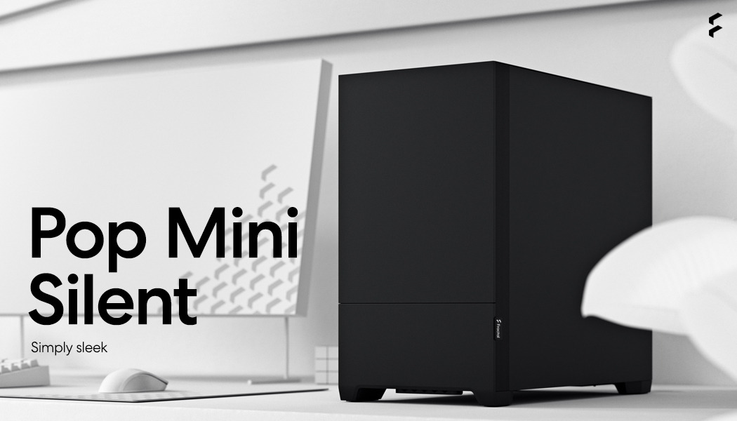 Fractal Design Pop Mini Silent Black mATX Sound Damped Solid Panel ...