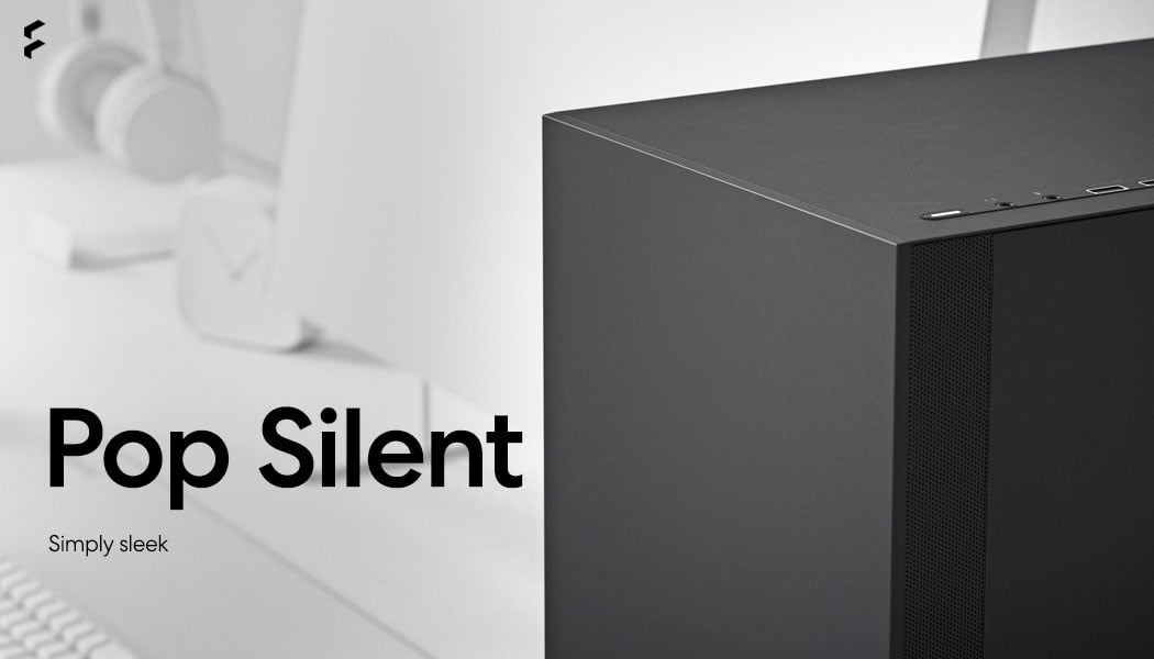 FRACTAL DESIGN Pop Silent Black Noir Boitier PC Moyen tour ATX  (FD-C-POS1A-02) avec Quadrimedia