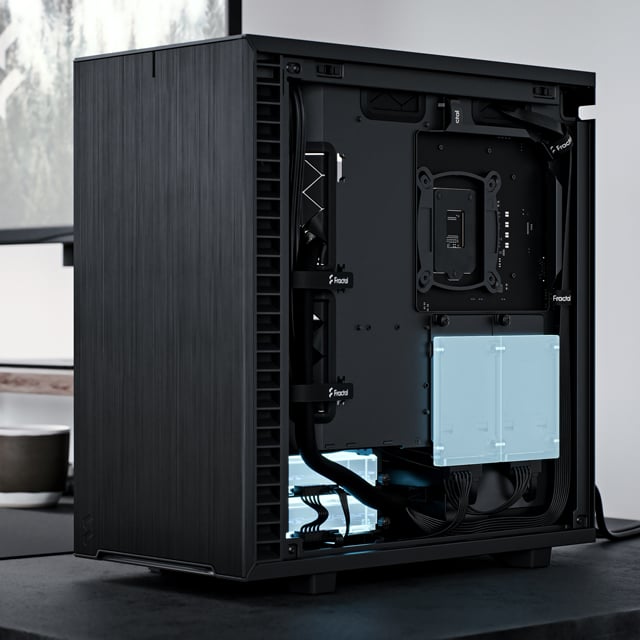 Fractal Design Define 7 Compact Black Brushed Aluminum/Steel ATX Compact  Silent Mid Tower Computer Case