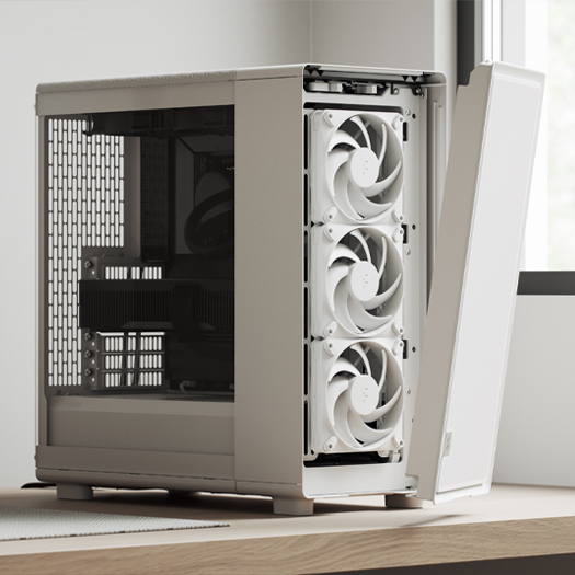 Fractal Design Epoch White RGB Tempered Glass Clear Tint PC Gaming Case