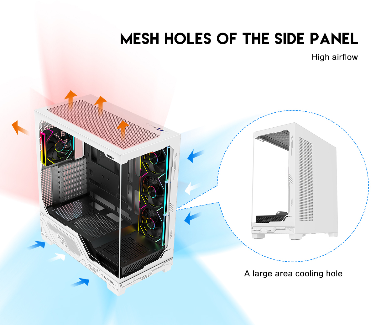 DIYPC IDX2-Ultra-ARGB Gaming Computer Case