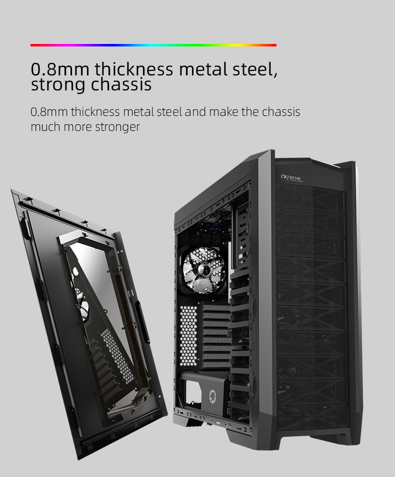 Gamemax Dragon Knight USB3.0 E-ATX Full Tower Gaming Computer Case w/ 5 ...