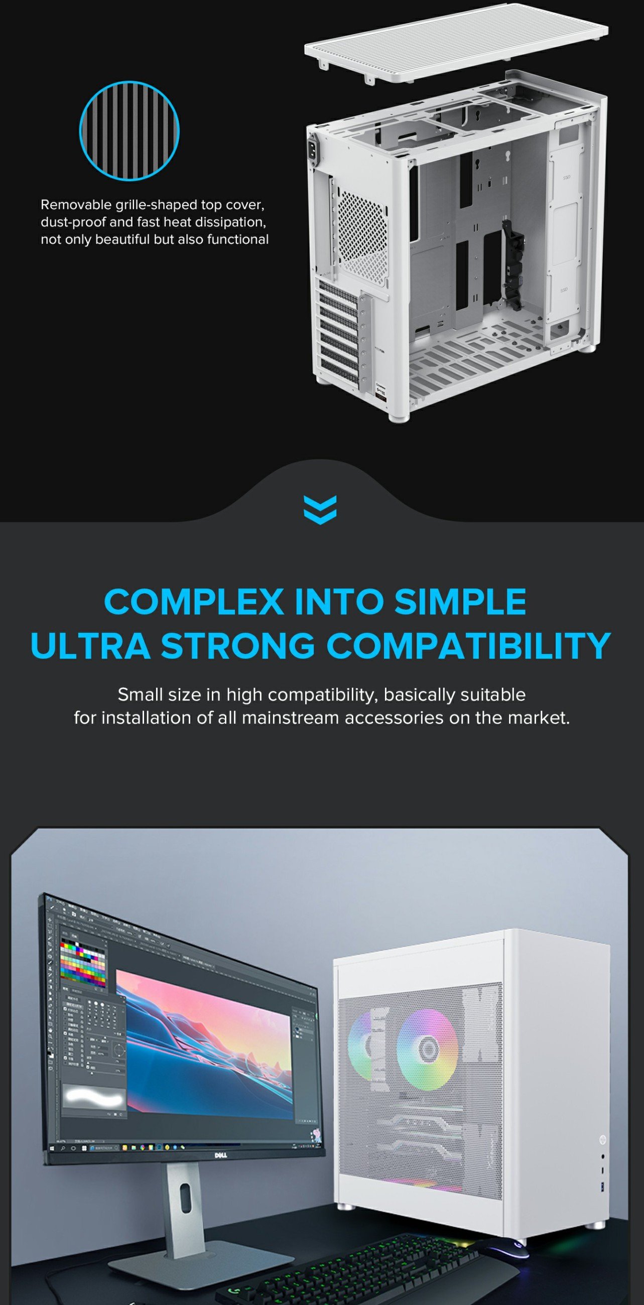 GAMEMAX MESHBOX ATX Deskop Chassis