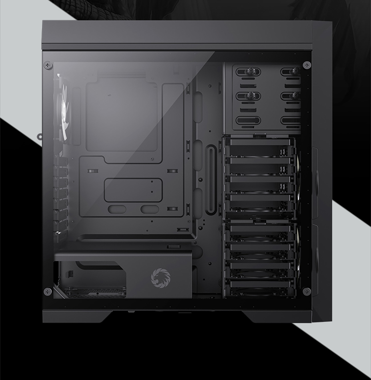 Black Pc Case Open Box: Gamemax Master M905-RGB USB3.0 E-ATX Full Tower ...