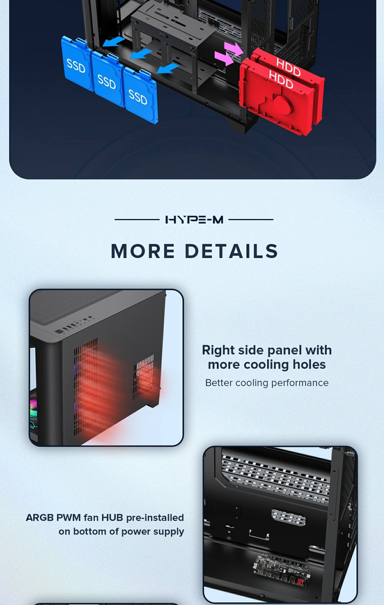 GAMEMAX HYPE-M Black Computer Case