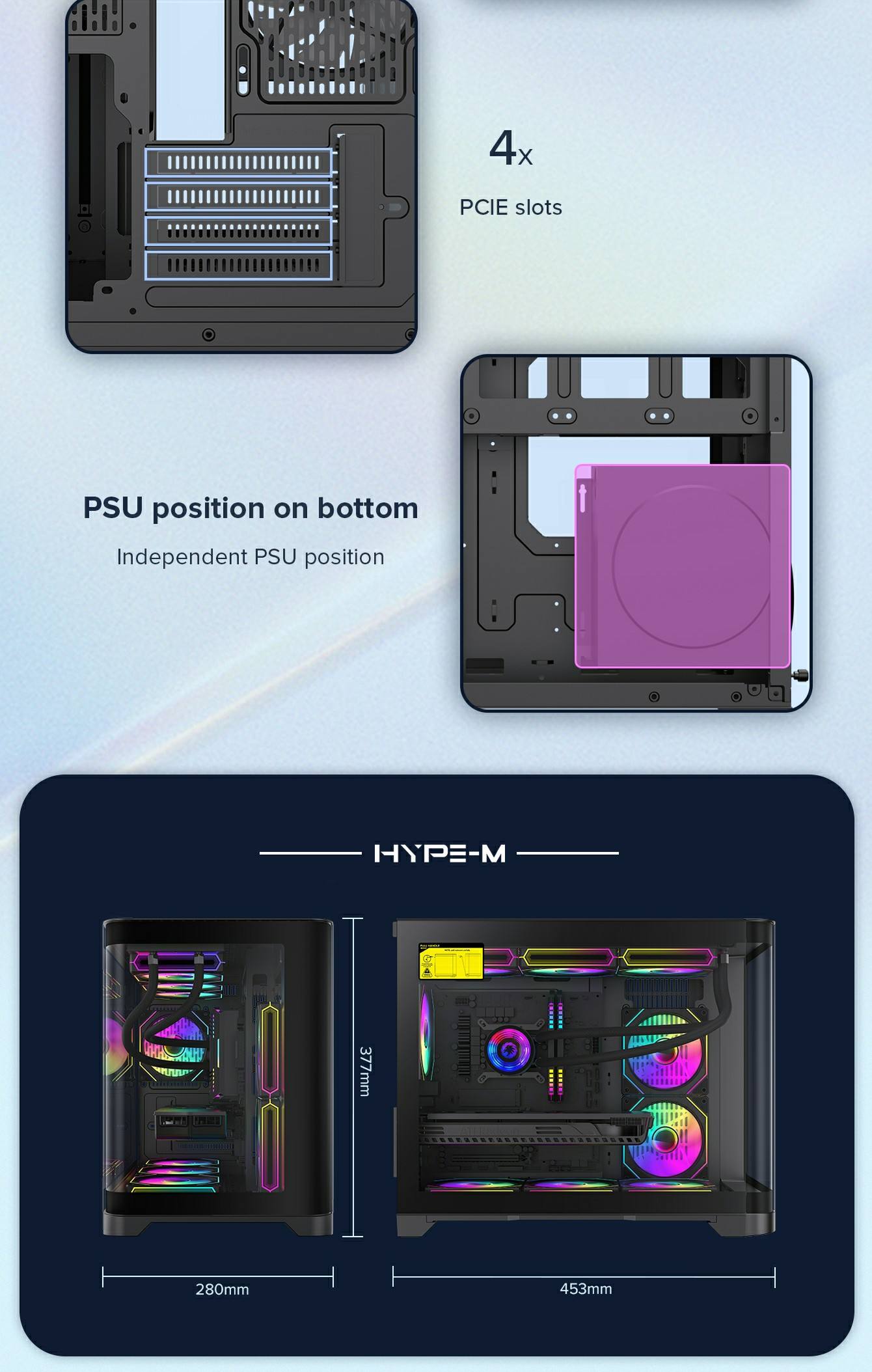 GAMEMAX HYPE-M Black Computer Case