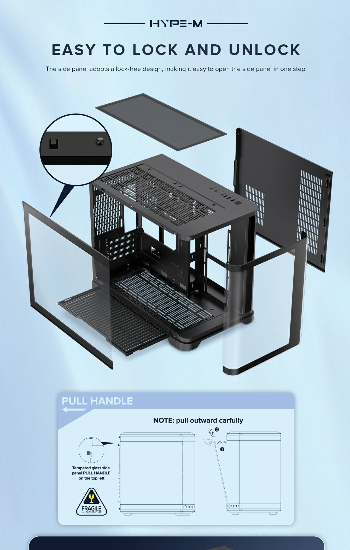 GAMEMAX HYPE-M Black Computer Case