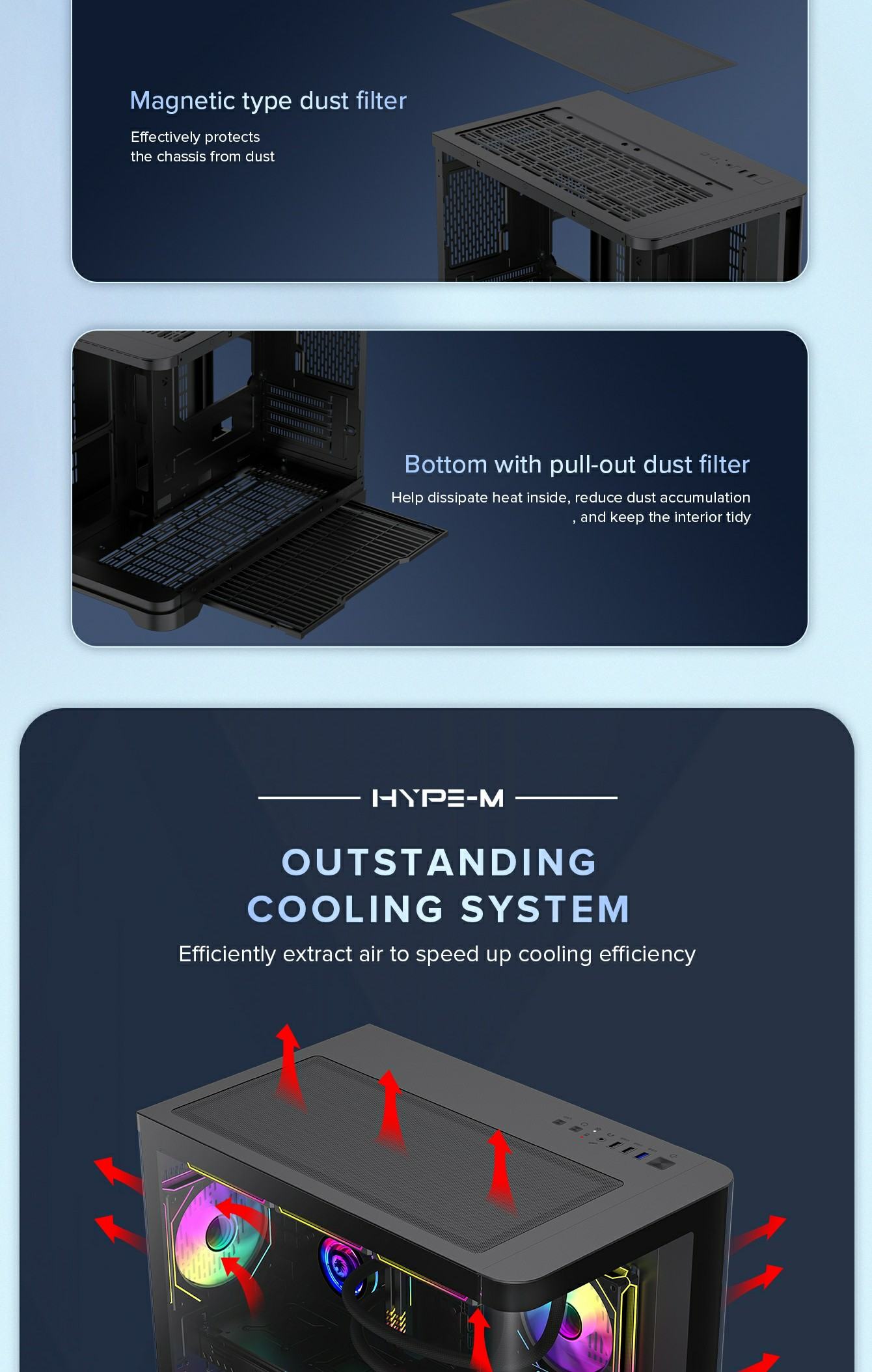 GAMEMAX HYPE-M Black Computer Case