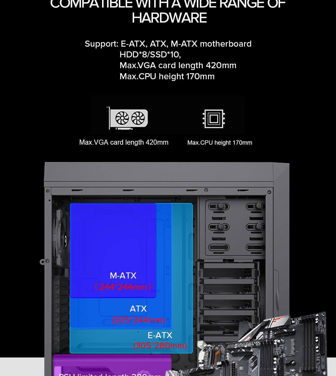 GAMEMAX GAMEMAX Titan Silent 2 Full Tower Computer Case