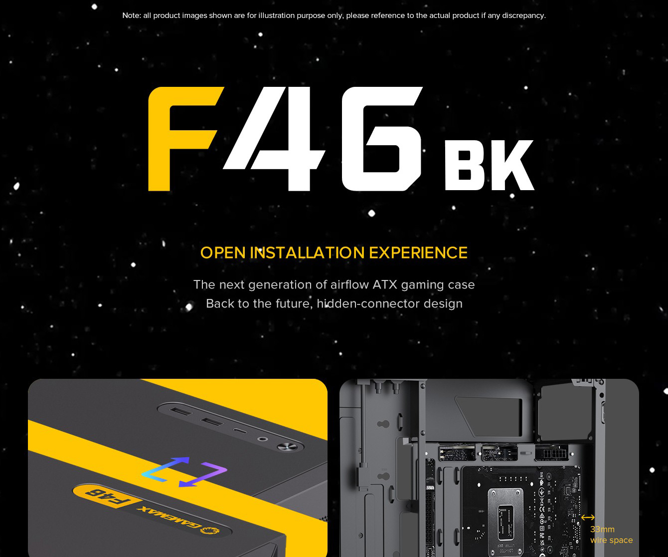 GAMEMAX F46BK Black Computer Case