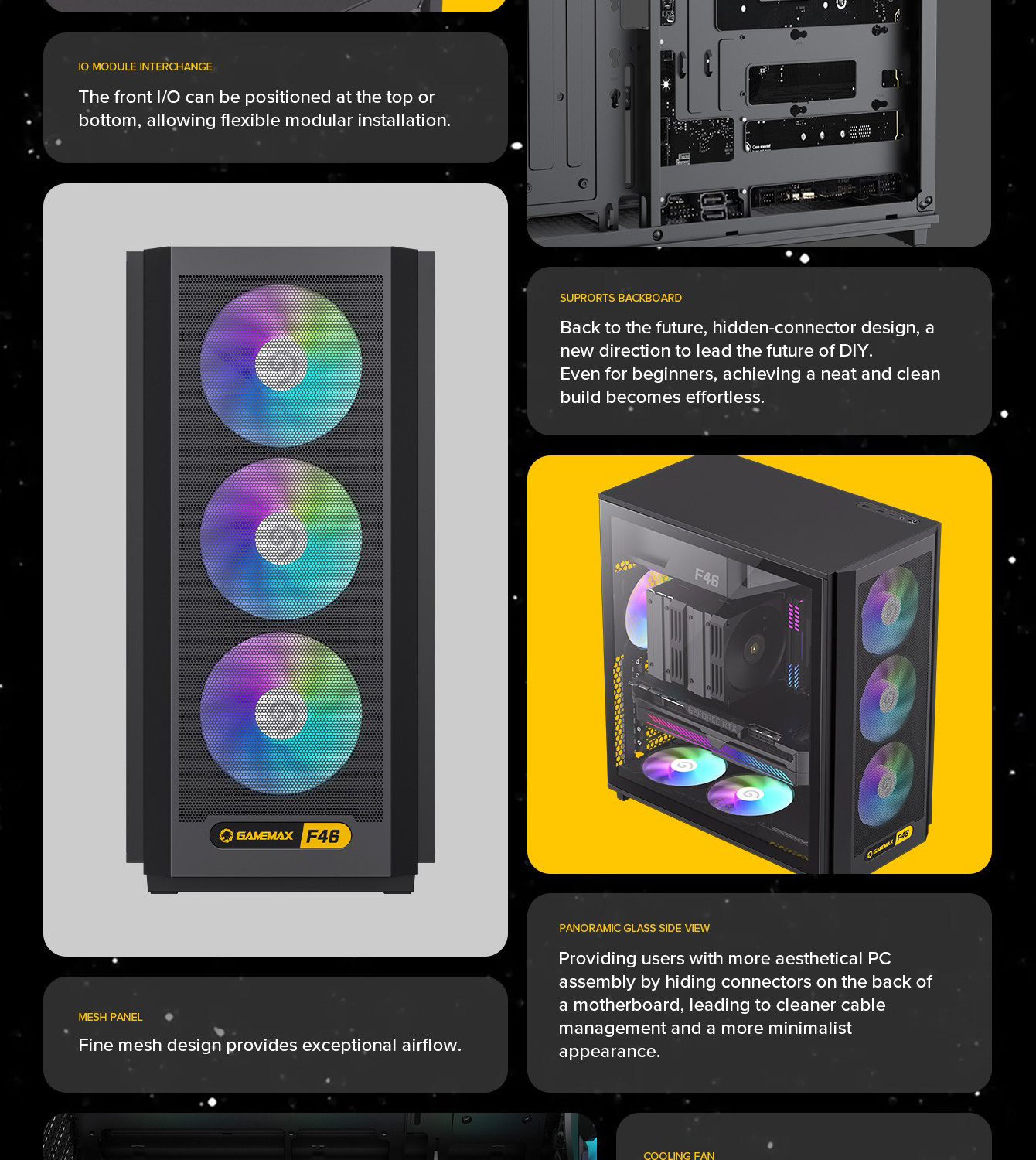 GAMEMAX F46BK Black Computer Case