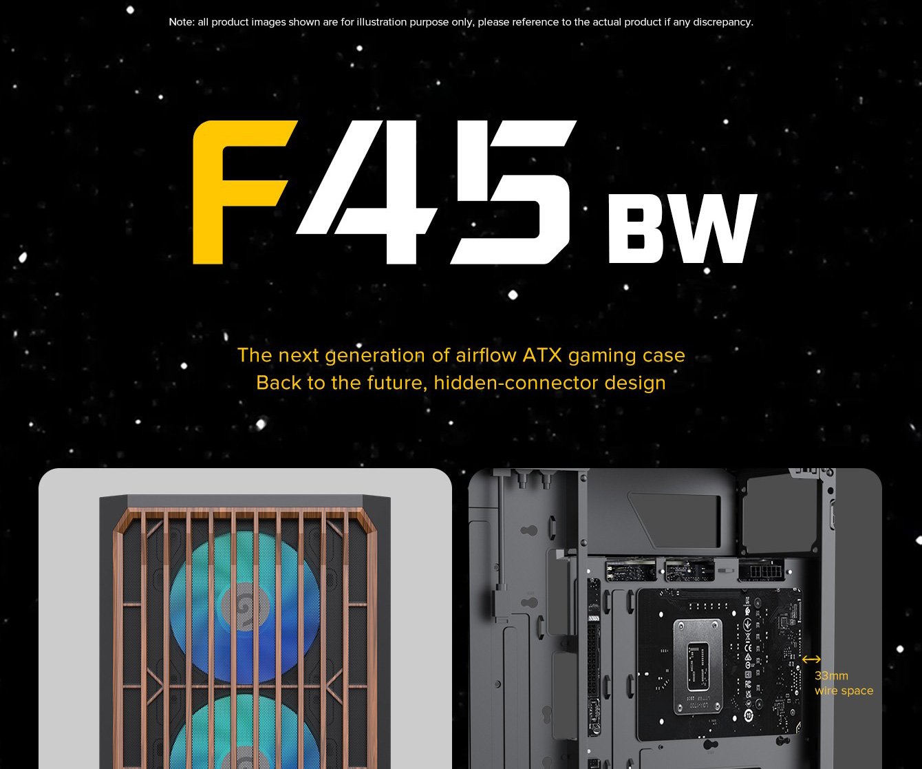 GAMEMAX F45 BW Black ATX Mid Tower Gaming Computer Case