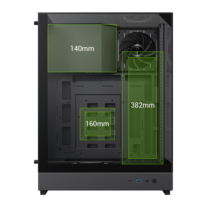 GAMEMAX T20 BK Black case