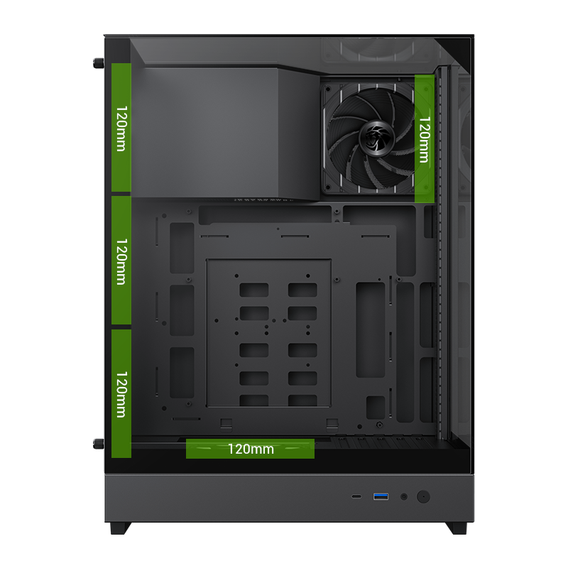 GAMEMAX T20 BK Black case