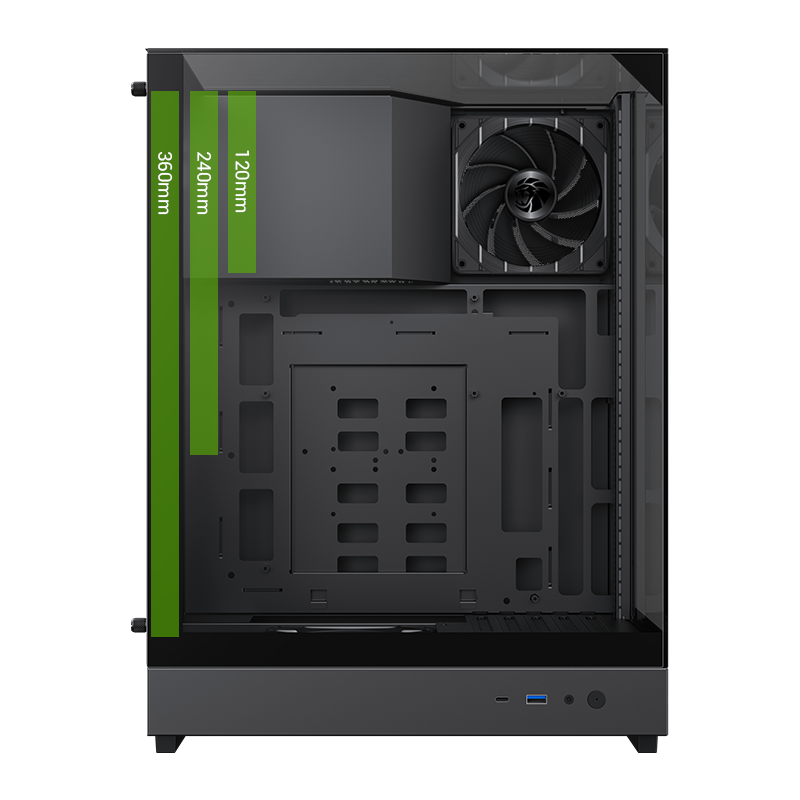 GAMEMAX T20 BK Black case