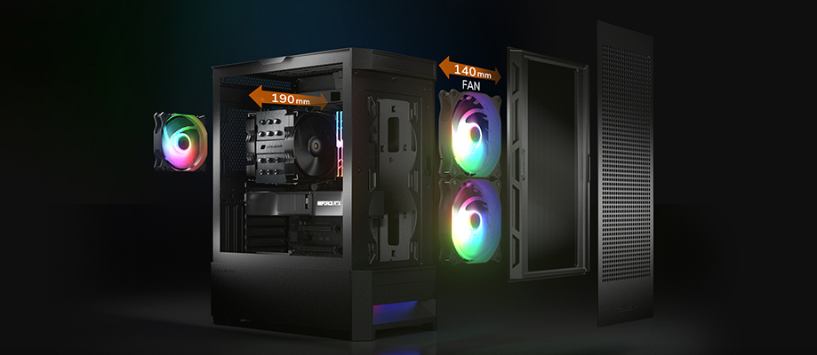 Cougar Duoface Black Mid Tower Computer Cases