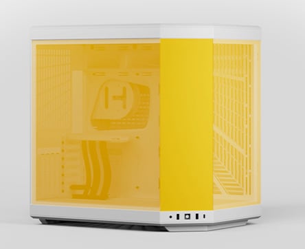 HYTE Y70 Touch - Mid tower - extended ATX - windowed side panel (glass) -  no power supply (ATX) - snow white - USB/Audio 
