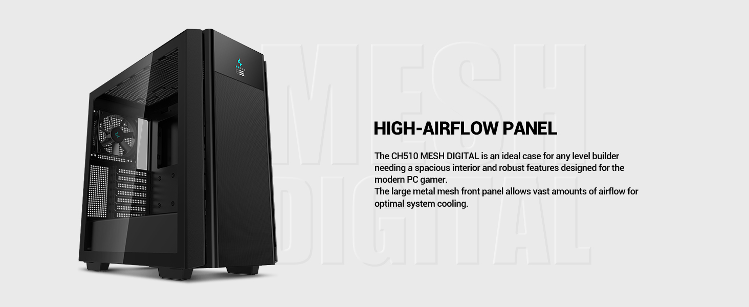 Deepcool CH510 Mesh Digital Black Computer Case - Newegg.com