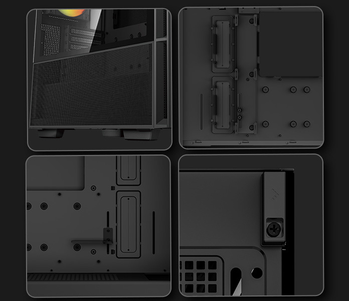 DeepCool CH560 ATX Airflow case, 3x Pre-Installed 140mm ARGB Fans ...