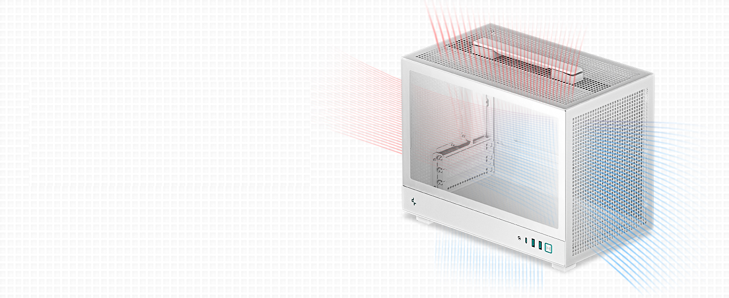 DeepCool CH160 WH Mini-ITX PC Case