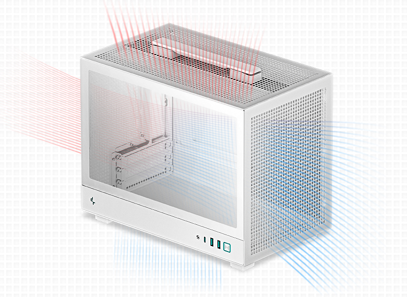 DeepCool CH160 WH Mini-ITX PC Case