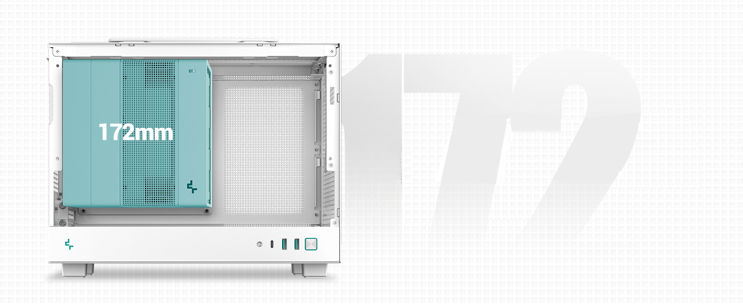 DeepCool CH160 WH Mini-ITX PC Case