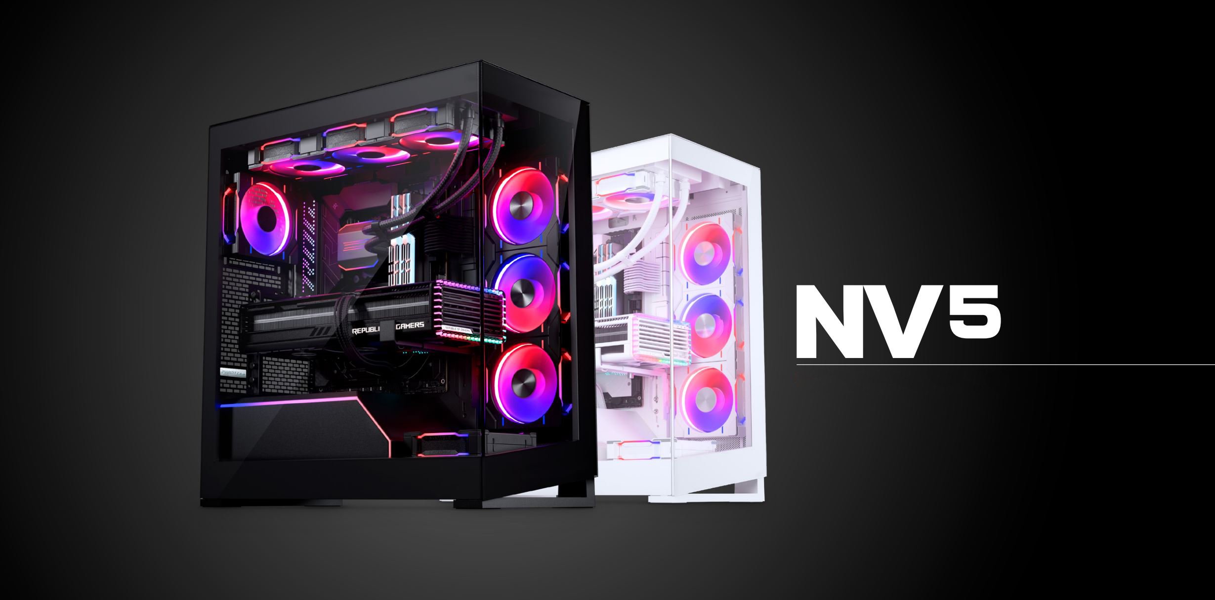  Phanteks NV5 (PH-NV523TG_DBK01) Showcase Mid-Tower Chassis,  High Airflow Performance, Integrated D/A-RGB Lighting, Seamless Tempered  Glass Design, 8 Fan Positions, Black : Everything Else