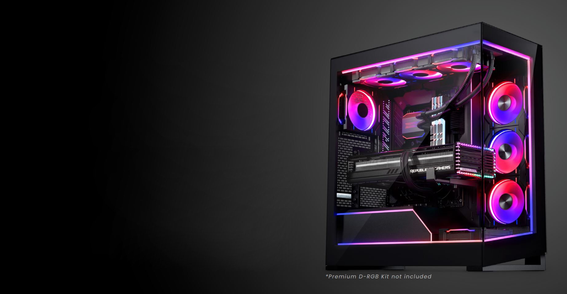 Phanteks NV5, Showcase Mid-Tower Chassis, High Airflow Performance,  Integrated D/A-RGB Lighting, Seamless Tempered Glass Design, 8 Fan  Positions