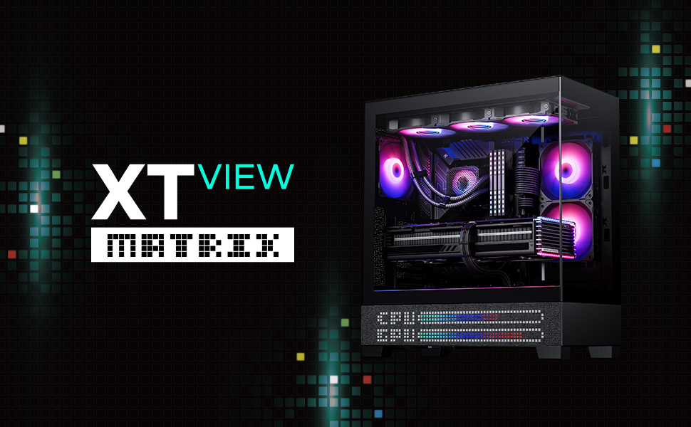 Phanteks XT View Matrix Mid-Tower ATX Gaming PC Case