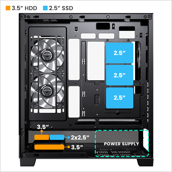 Phanteks XT View Matrix Mid-Tower ATX Gaming PC Case