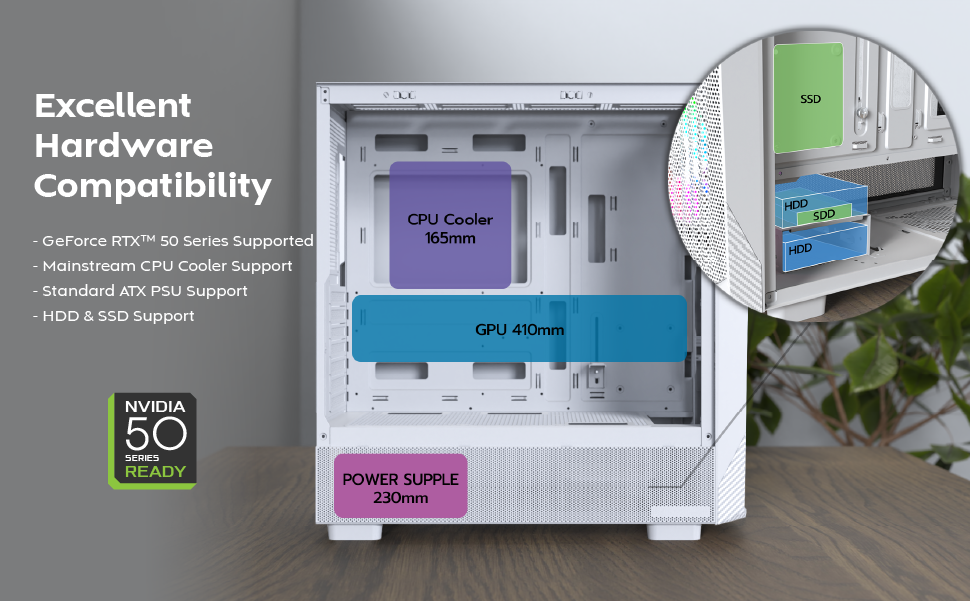 MONTECH X5 ATX Mid-Tower Gaming PC Case