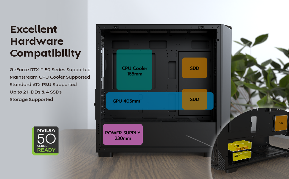 MONTECH X5M Micro ATX Gaming PC Case